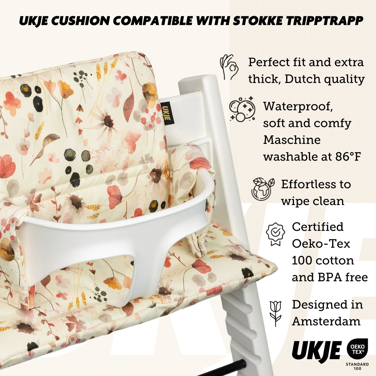 Stokke Tripp Trapp Cushion | Wild Flowers