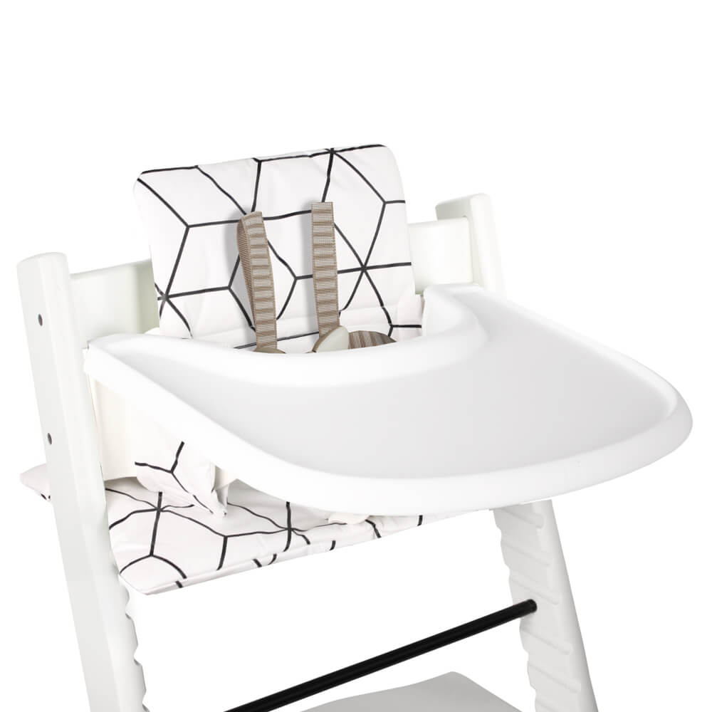 Stokke Tripp Trapp Cushion | White Geometric