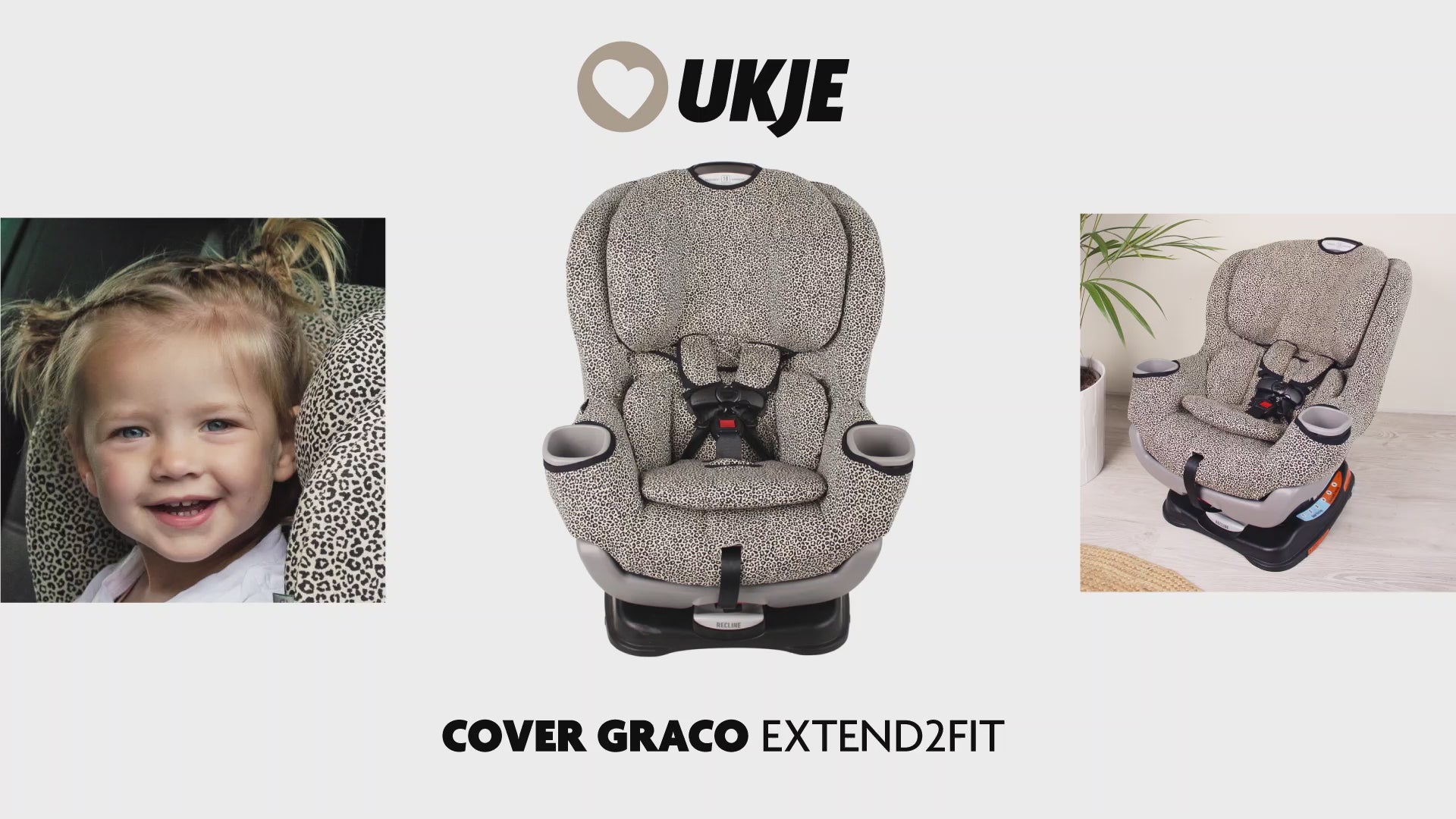 Graco extend2fit cover Leopard Ukje