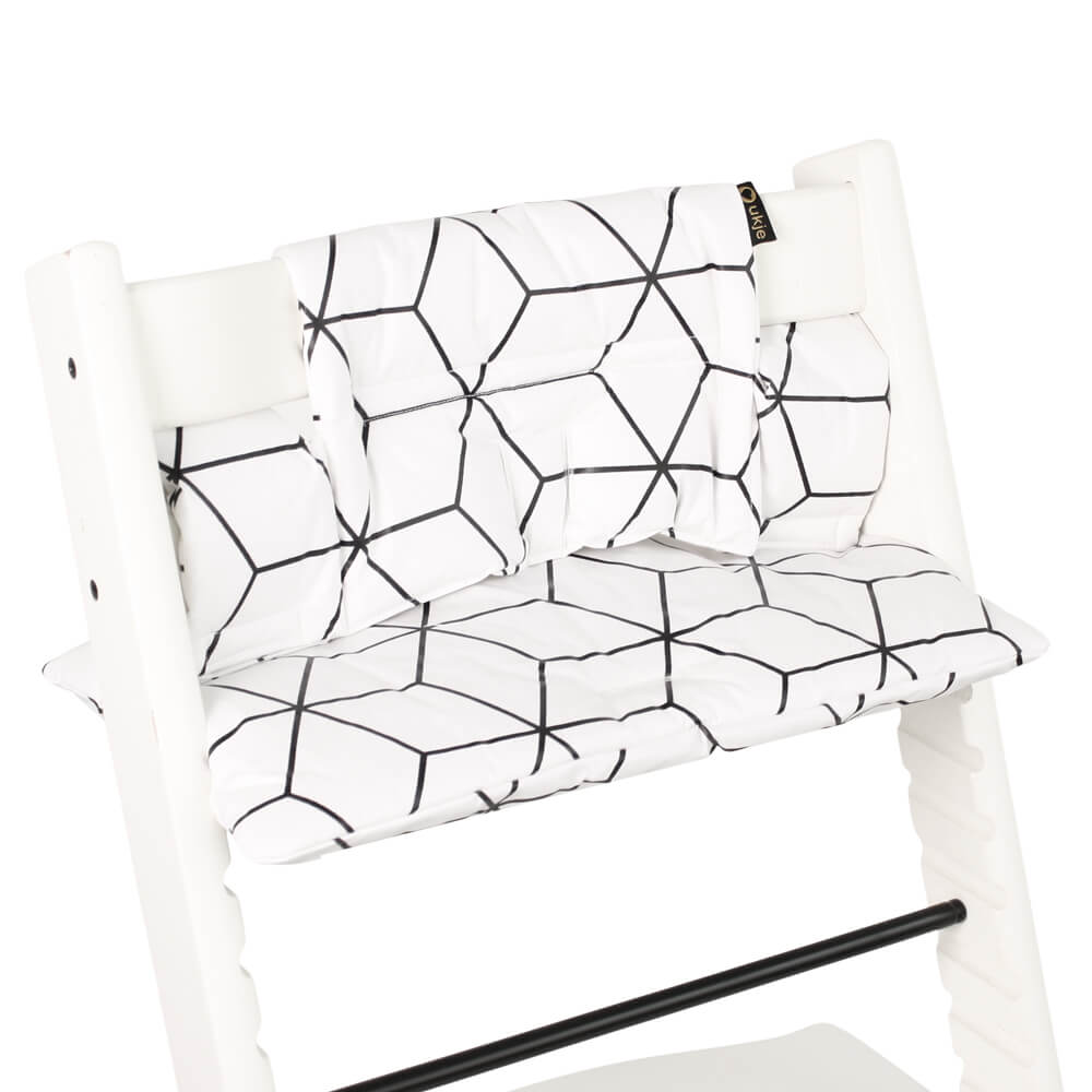 Stokke Tripp Trapp Cushion | White Geometric